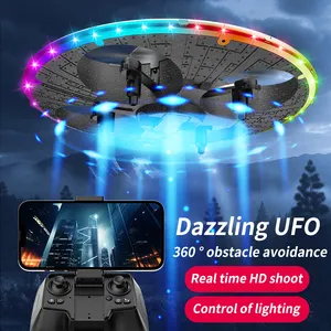 Colore UFO droni tre colori LED luce a buon mercato telecomando aereo giocattolo per bambini drone