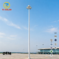 Projecteur solaire haute puissance TX, stable et étanche, avec système de levage pour ports, terminaux et autoroutes