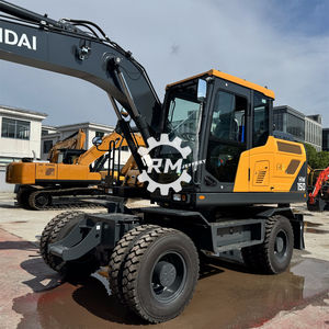 Excavadora de ruedas Hyundai HW150 para trabajo de movimiento de tierras Motor importado Bomba de motor Engranaje PLC Envío gratis - Product Image 5