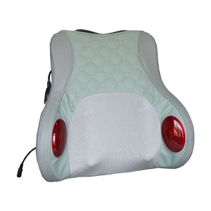 Cervical Massage Pillow With Vibration And Heat For Neck Waist Shoulder Back Usb Powered PU Leather Reclining Pillow - Product Image 1