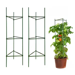 トマトタワー3パック屋外ガーデントマト植物ケージ植物サポートステークス野菜を登るためのトレリスケージ