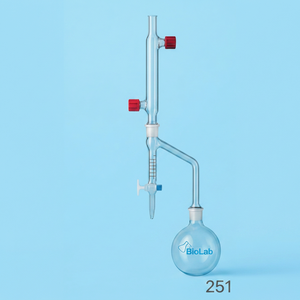 Cabeza de Destilación de Vidrio BioLab B3 de Orificio Estrecho con Equilibrio de Presión, Forma de Pera, 500ml/1000ml, para Destilación en Laboratorio - Product Image 3