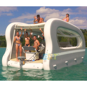 Bateau de plaisance gonflable Bateau artisanal Bateau de fête électrique <span class=keywords><strong>à</strong></span> énergie <span class=keywords><strong>solaire</strong></span> Catamaran <span class=keywords><strong>solaire</strong></span> gonflable Bateaux - Product Image 4