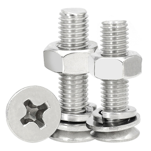 Juego de tornillos de cabeza plana cruzada de acero inoxidable 201 con junta y combinación de tornillos divididos M1.6 M2 M2.5 M3 M3.5 - Conjunto de tornillos - Product Image 1