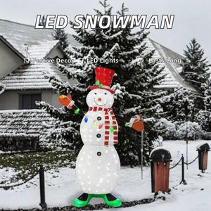 52 pulgadas 105L/115L LED Navidad muñeco de nieve 3D escultura luces al aire libre brillo decoración para el hogar y vacaciones - Product Image 3