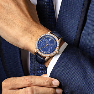 Montres suisses <span class=keywords><strong>haut</strong></span> <span class=keywords><strong>de</strong></span> <span class=keywords><strong>gamme</strong></span> personnalisées, montres luxueuses à phase lunaire ciel étoilé et montres mécaniques automatiques lumineuses pour hommes. - Product Image 6