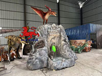   Modèle de simulation de rocherie avec pterosaure à vendre