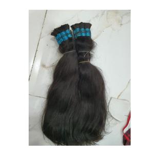 Extension de cheveux Remy indiens en vrac non traités vierges 100g cheveux humains en vrac bruts de haute qualité - Product Image 4