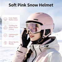 Casque de ski avec lunettes intégrées, ensemble de lunettes de neige grande taille, équipement complet, matériau ABS, modèle 2024 pour tous