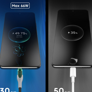 Cable de carga rápida transparente 66W tipo C 6A para teléfonos móviles y computadoras <span class=keywords><strong>Huawei</strong></span> Millet Vivo escáneres de código de barras - Product Image 6