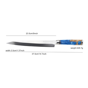 Cuchillo de <span class=keywords><strong>Damasco</strong></span> japonés para filetear <span class=keywords><strong>cuchillos</strong></span> de <span class=keywords><strong>Damasco</strong></span> de 24cm - Product Image 5
