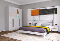 Juego de Dormitorio Love Zone de Madera Sólida Ecológica y Duradera 2024, Moderno y Personalizable, Tamaño King y Queen, para Uso en Hoteles y Apartamentos