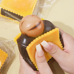 New Wholesale Simulation Sandwich Biscuits Soft Sticky Fun Funny TPR Decompression Slow <b>Rebound</b> Toy - Product Image 3