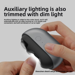 Cortauñas Eléctrico Recargable por USB de 2 Velocidades, Recortador y Pulidor de Uñas con Luz LED y Almacenamiento de Recortes para Niños, Adultos Mayores y Adultos - Product Image 4