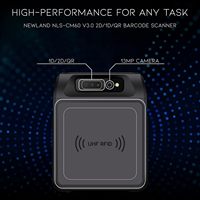 Lecteur portable C5 Android 11 4 Go + 64 Go RFID UHF 865-868 MHz longue portée avec scanner 2D Impinj E710 pour PDA ABS 5.0