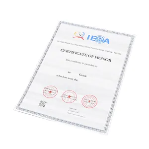 Foil Certificate Paper - Essential Piece - Cream w/ Gold - 50 per Pack