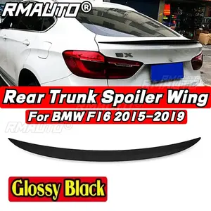 Aileron arrière de coffre pour BMW F16, kit carrosserie noir brillant style MP, aileron arrière pour BMW X6 F16 2015-2019, accessoires auto - Product Image 1