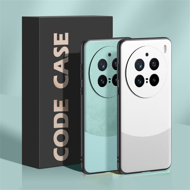 Splicing Color PU Leather Case for vivo X300 Pro/ X200 Pro Mini X200 Pro Back Cover Matte Silicone Full Protection Phone Case