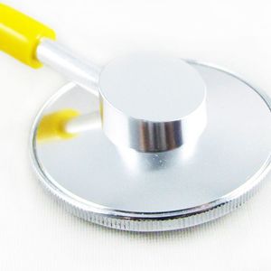 Estetoscopio de un solo cabezal Kt-100a, aleación de aluminio plateado, 19x10x3cm, para uso médico en adultos - Product Image 3