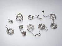 Ressort de contact spiralé personnalisé pour borne de batterie, pour support de batterie AA AAA sur PCB, fil nickelé, diamètre 0,1-8,0 mm, OEM