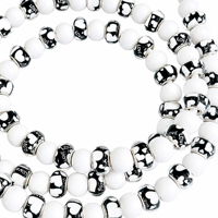 Câble de charge FASHLINK monochrome avec perles en forme de cœur, 4 en 1, USB Type C, multi-connecteurs, accessoire de mode romantique
