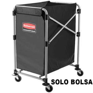 Rubbermaid X-Cart Sacco per Bucato 150 L Nero Carrello Pieghevole con Ruote - Product Image 1