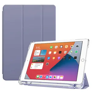 공장 판매 접이식 스탠드 충격 방지 마그네틱 플립 iPad 케이스 아이 패드 8 세대 9 세대 10.2 "TPU 케이스 연필 홀더