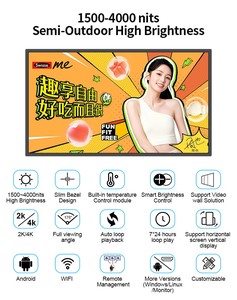Sunlight Readable High Brightness 2K 4K Display Screen 1000 1500 2000 Nits 32 43 49 55 Inch <b>LCD</b> <b>Monitor</b> High Brightness <b>Lcd</b> Moni - Product Image 5