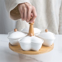 Creatieve Restaurant Lade Nordic Servies Deramic Diner Snack Plaat Dienblad Voor Gedroogd Fruit Spiesjes Dessert Tafel Fruit