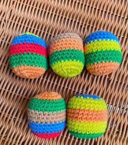 Ensemble de balles de sable tissées à la main, styles variés et aléatoires, remplis de granulés, balles de jeu transfrontalières très vendues - Product Image 4