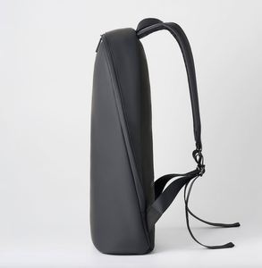 Book Daypack Regular <b>Black</b> Laptop <b>Backpack</b> for Men and Women, <b>Waterproof</b> <b>Black</b> Minimalist Commuter Bag with 16 Inches Laptop - Product Image 2