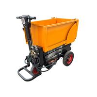 Chariot élévateur compact à trois roues électrique hydraulique pour la manutention de matériaux sur chantier