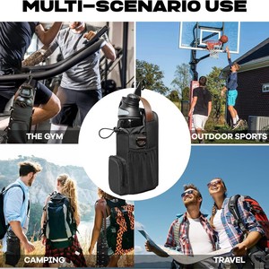 Magnetic Crossbody Water Bottle Bag Adjustable Strap Multi Functional Outdoor Fitness Bag Unisex - Product Image 2