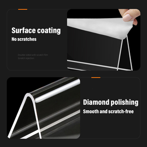 Rõ ràng Acrylic nhãn tên Lều chủ sở hữu V hình dấu hiệu hiển thị cho văn phòng bàn bảng đầu Đăng sự kiện kinh doanh lớp học Tên tấm - Product Image 6