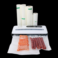 Sacs sous vide en plastique PE Offre Spéciale 28cm de largeur 500cm de longueur pour l'emballage d'aliments pour bébés Chewing-gum chips gelée d'aliments pour animaux de compagnie
