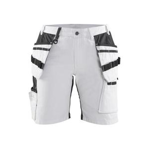 BLAKLADER - 717110001099C48 Women's <b>painter</b> shorts with stretch <b>White</b>/Black - EAN 7330509865606 WORK TROUSERS WORK SHORTS - Product Image 1
