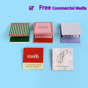 Cute Happy Face <strong>Matchbook</strong> 200 <strong>Matchbooks</strong> White Matches Custom Paper Books for Cigar <strong>Matchbook</strong> - Product Image 6