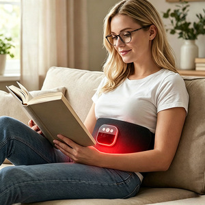 Cinturón de Masaje con Calor para Mujeres, Cinturón Ergonómico de Masaje Vibratorio para Cintura y Abdomen, Alivio del Dolor <span class=keywords><strong>Menstrual</strong></span> y Lumbar - Product Image 5