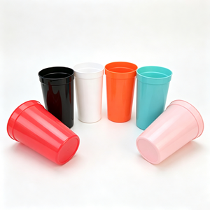 Gobelet en plastique givré réutilisable personnalisé de 12 oz pour fêtes, événements, cadeaux promotionnels avec serviette pour boissons et thé - Product Image 1