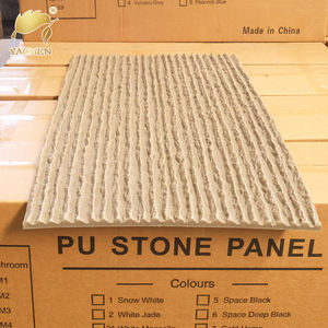 Revêtement mural en <span class=keywords><strong>pierre</strong></span> PU 3D réaliste, design mural de luxe pour hôtel, villa et bâtiment commercial - Product Image 6