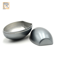 Boîte en fer blanc hermétique personnalisée en forme d'œuf de Pâques ovale de grande taille, qualité alimentaire, impression dorée, marque RZ RZ1465, vente en gros