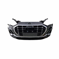 Pour Audi Q3 d'occasion 2019-2024 – Ensemble de pare-chocs avant Premium avec grille de radiateur et amplificateur métallique, installation par boulons