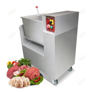 Máquina mezcladora de carne picada eléctrica comercial de acero inoxidable 35l/veces Mezclador automático de carne de salchicha Mezclador de llenado de alimentos grandes