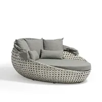Uland - Outdoor Furniture, Grey Round Sunbed