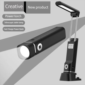 Multifunctional 4-in-1 LED Desktop Rechargeable Detachable Flashlight Table <b>Lamp</b> Touch Dimmer Cell Phone <b>Holder</b> Reading Light - Product Image 3