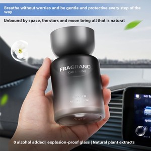 Aromatizante para Auto en Vidrio <span class=keywords><strong>con</strong></span> Diseño de Estrella y <span class=keywords><strong>Luna</strong></span>, Perfume de Alta Gama para el Interior <span class=keywords><strong>del</strong></span> Vehículo - Product Image 4
