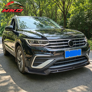 Compatible con VW Tiguan S SE Base 2022-2024, Labio de Parachoques Delantero Estilo IKON, Negro Brillante - Product Image 3