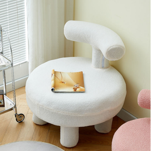 Silla Pequeña de Ocio Tapizada en Terciopelo Nórdico, Moderna, para Niños, para Comedor, Sala de Estar, Dormitorio, Modelo Engel <span class=keywords><strong>Olga</strong></span> - Product Image 3