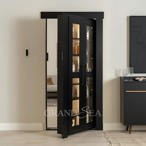 Buona qualità interna appesa in legno dispensa Rack di stoccaggio con porta nascosta Murphy porta sistema di porta - Product Image 1