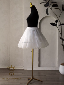 QUEENSGOWN <span class=keywords><strong>Jupon</strong></span> miniature 100% polyester sans armature en <span class=keywords><strong>tulle</strong></span> moelleux <span class=keywords><strong>blanc</strong></span> 45cm - Product Image 4